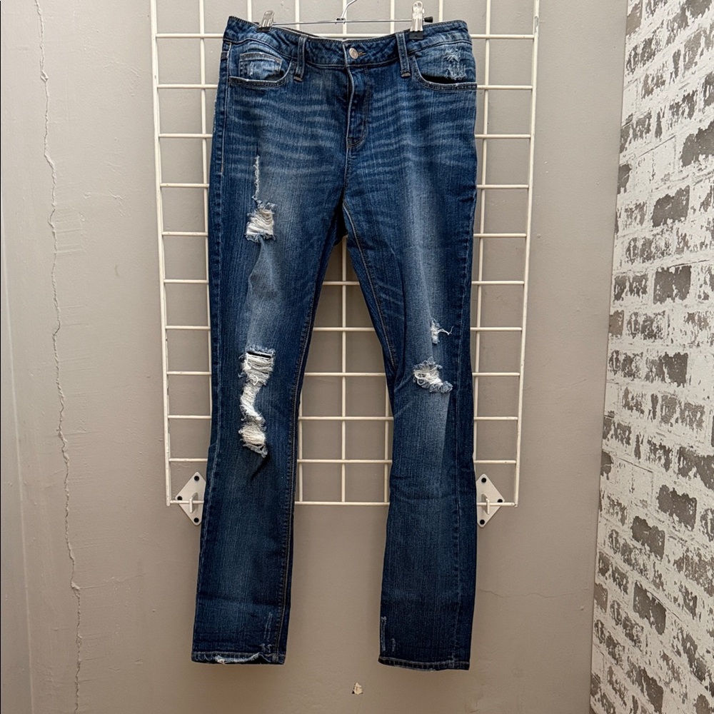 Daytrip Distressed Blue Skinny Jeans